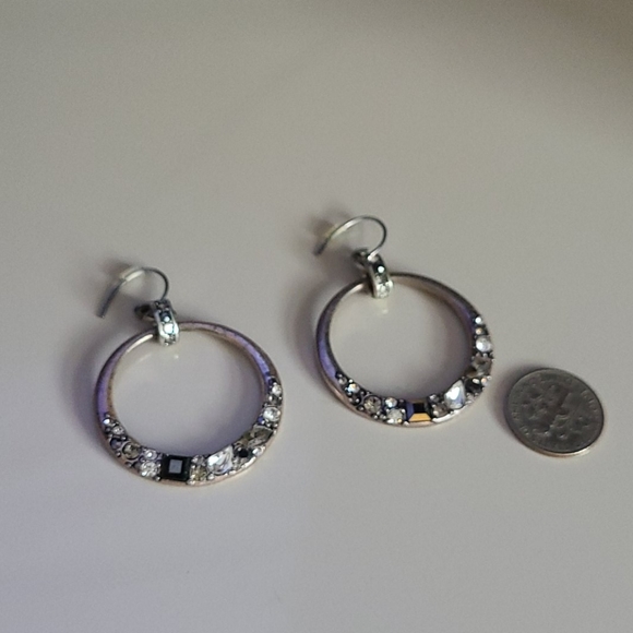 JEWELED FOSSIL EARRINGS - Picture 2 of 3